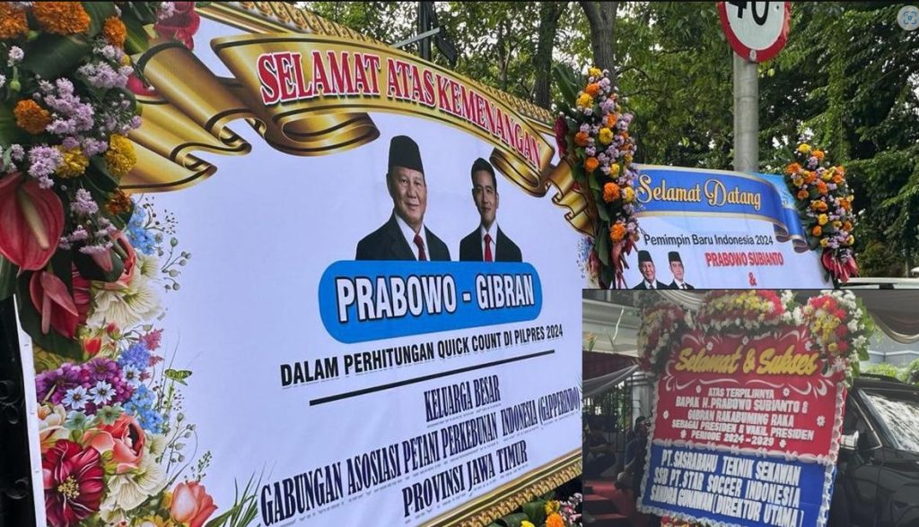 Bunga Papan Ucapan Selamat Prabowo Gibran